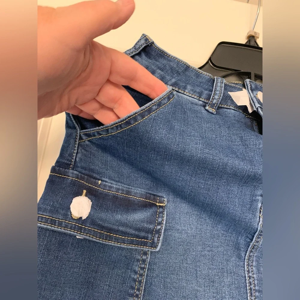 Kyra Cargo Denim Mini Skirt By Six/Fifty NWT 🌴